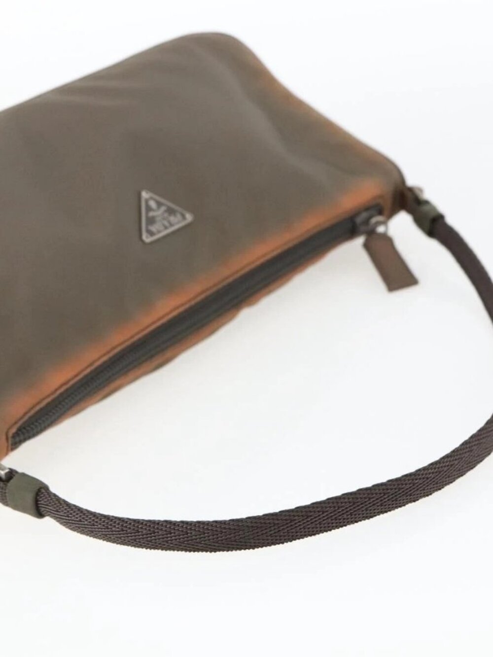 PRADA Accessory Pouch Nylon Brown Auth bs33343 - Picture 7 of 15